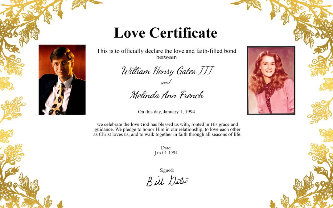 Bill and Melinda Gates