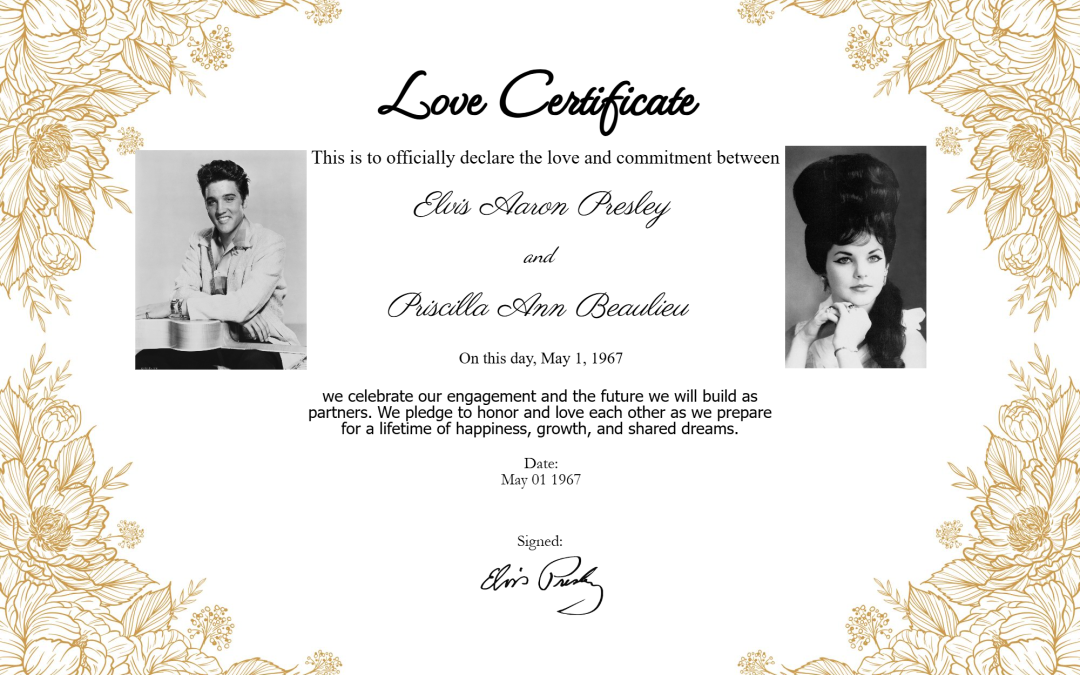 Elvis and Priscilla Presley