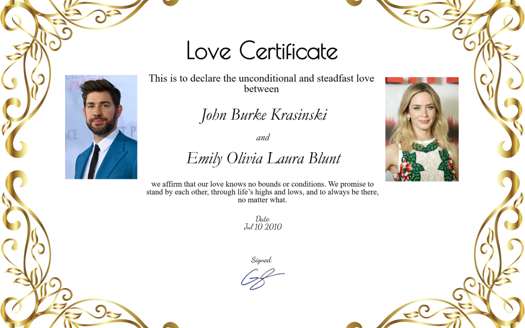 Emily Blunt and John Krasinski
