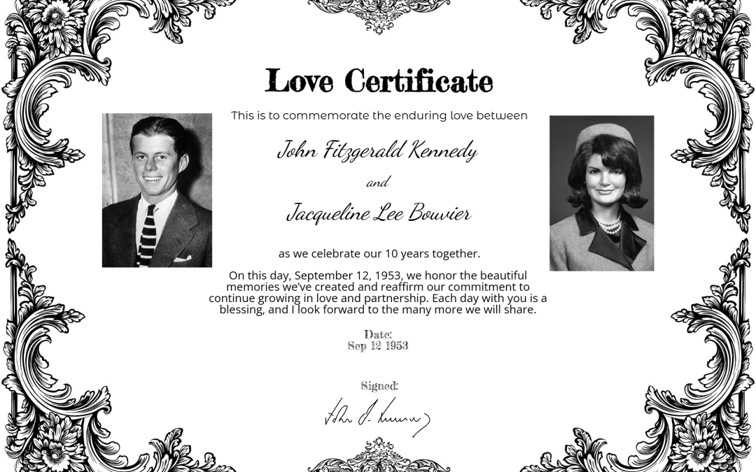 John F. Kennedy and Jackie Kennedy