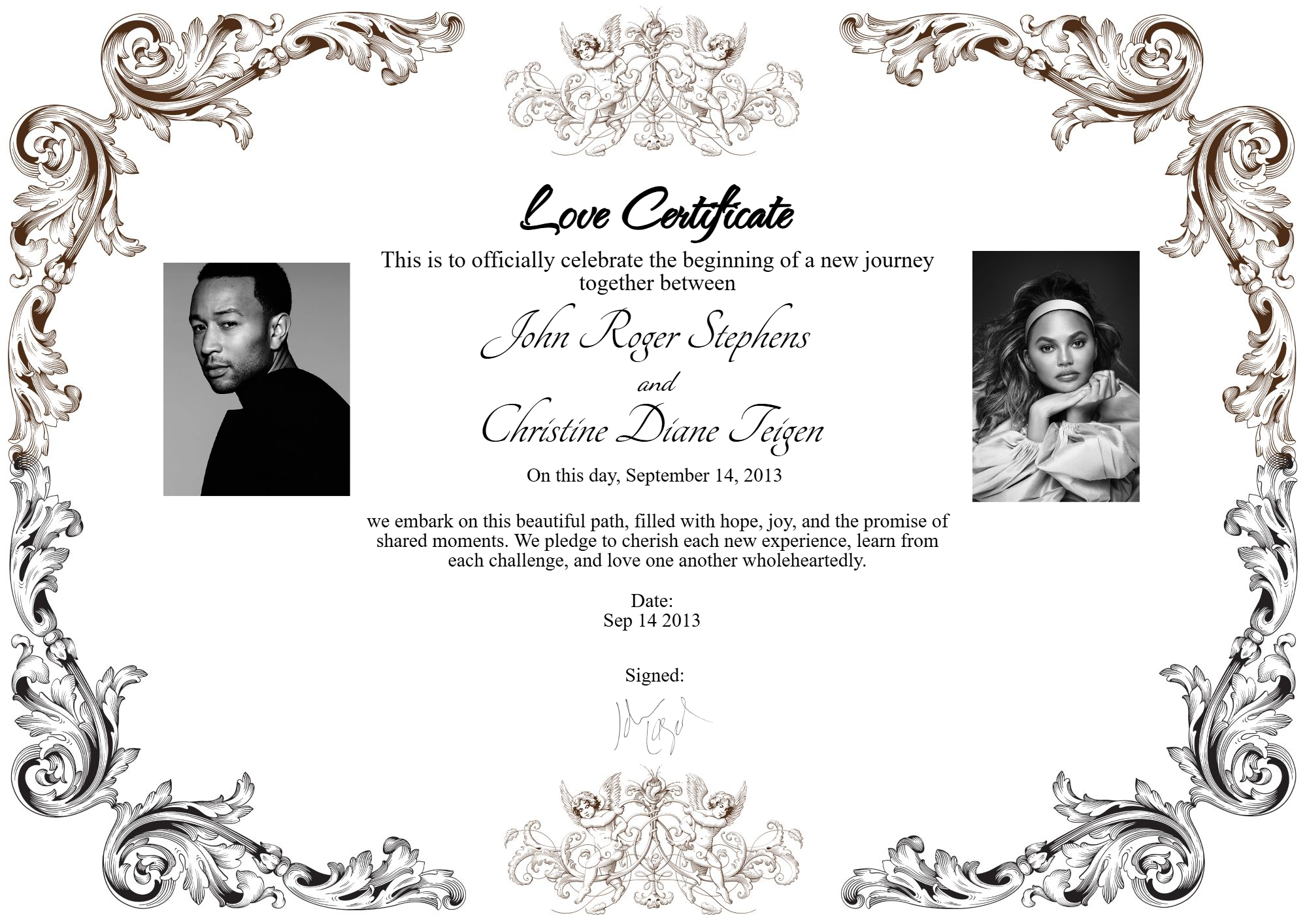 John Legend with wife Chrissy Teigen at a public appearance