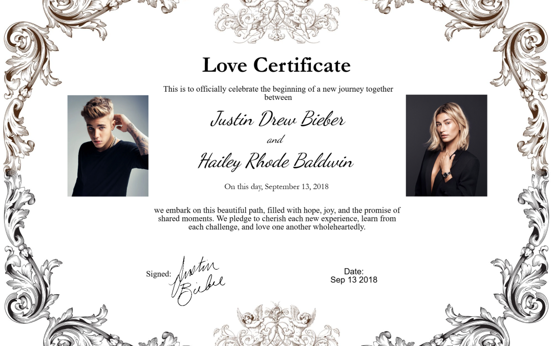 Justin and Hailey Bieber