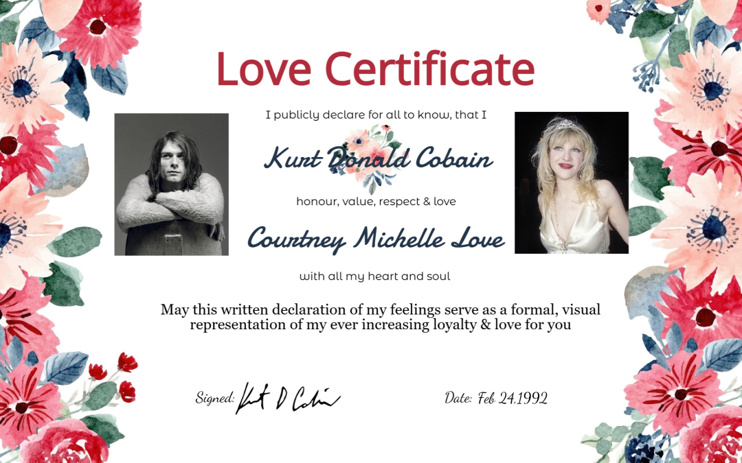 Kurt Cobain and Courtney Love