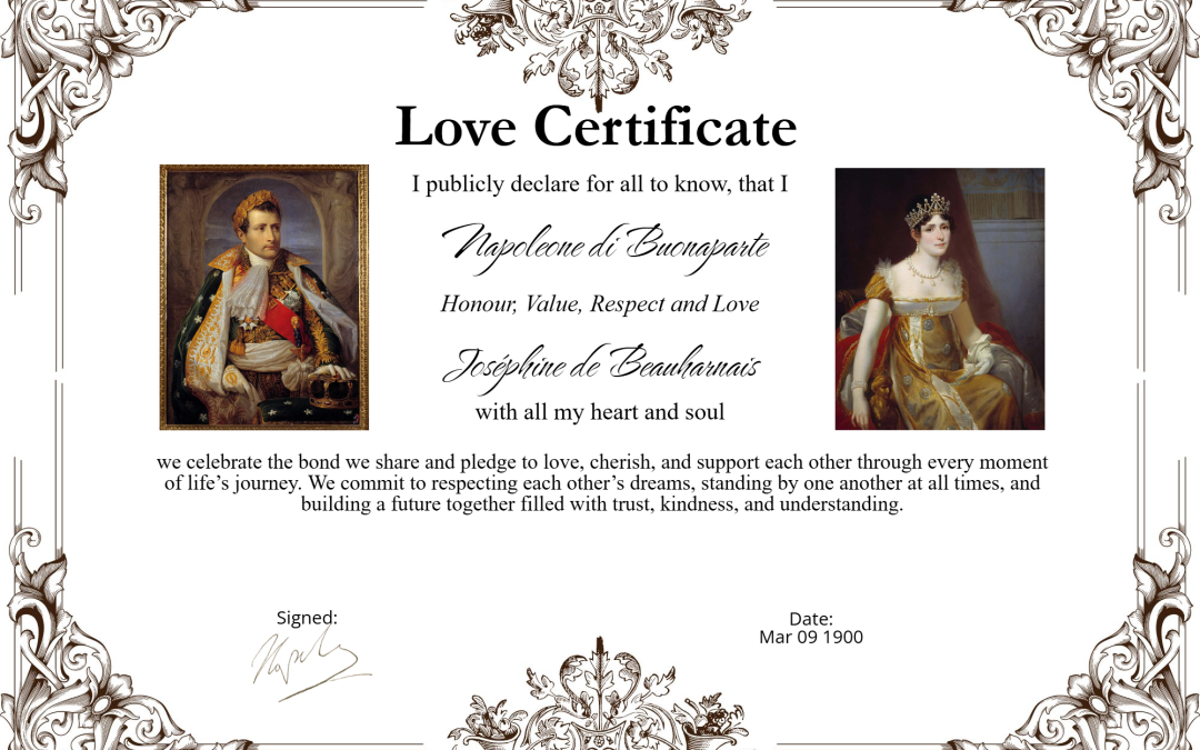 Napoleon Bonaparte and Joséphine de Beauharnais