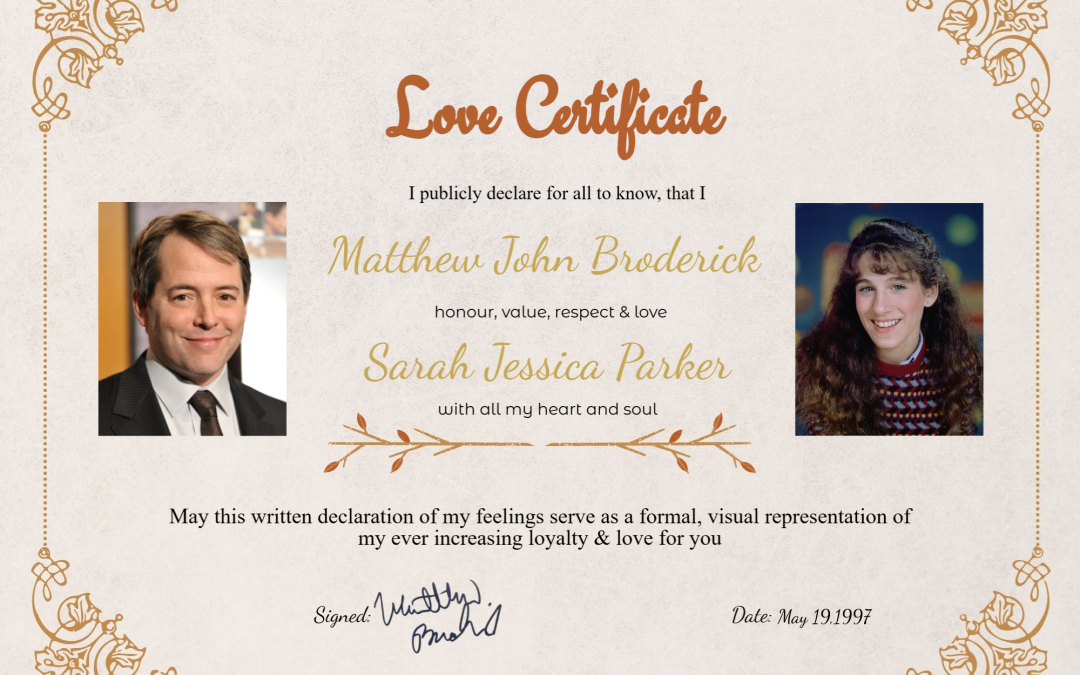 Sarah Jessica Parker and Matthew Broderick