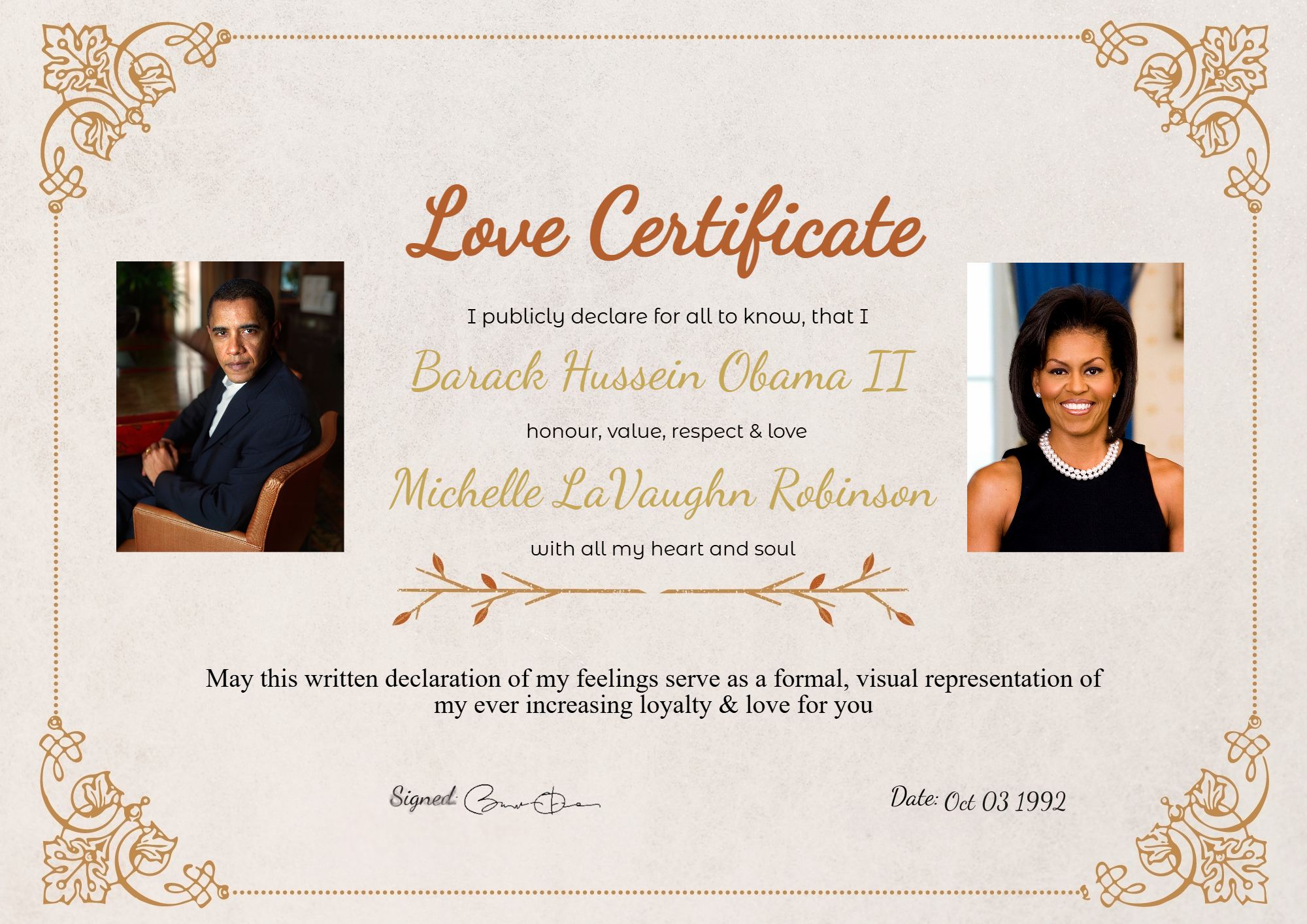 Barack Obama and Michelle Barack and Michelle Obama