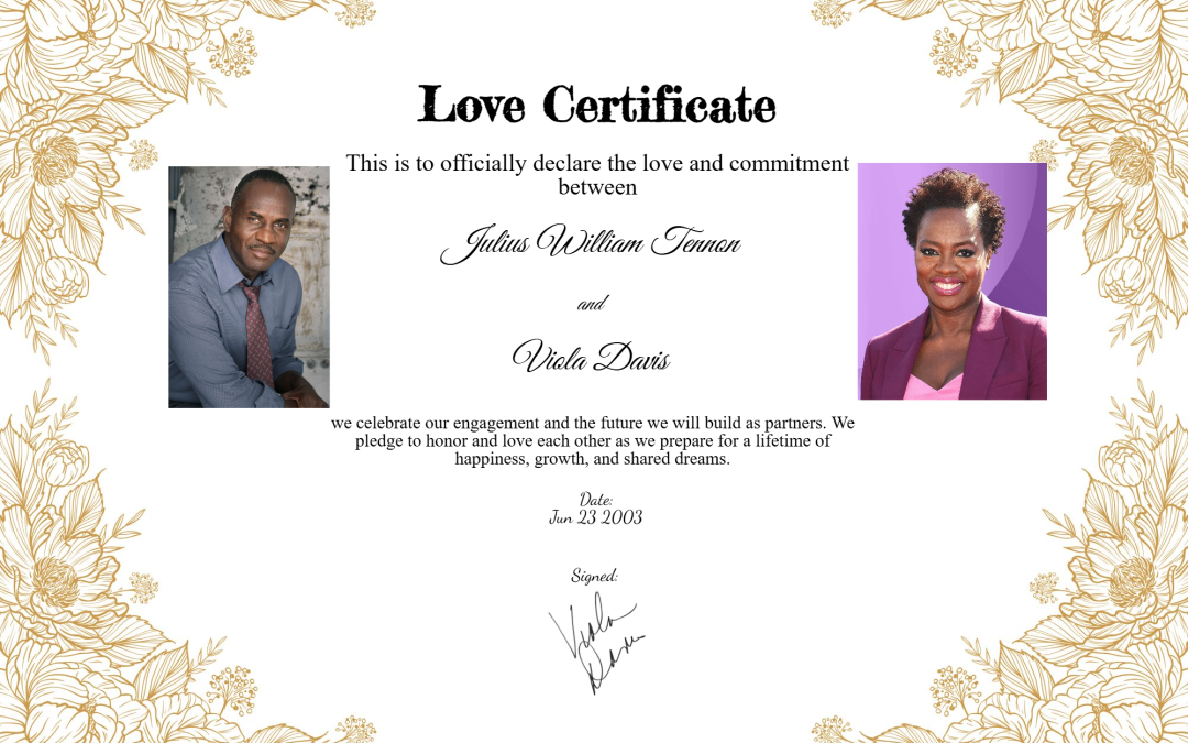 Viola Davis and Julius Tennon