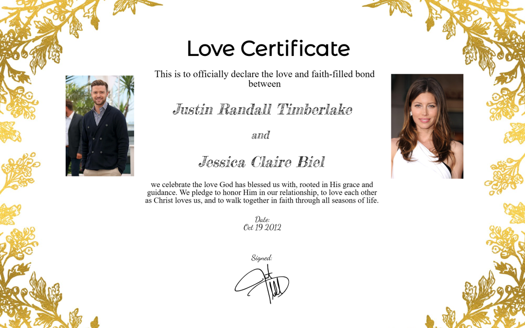 Justin Timberlake & Jessica Biel