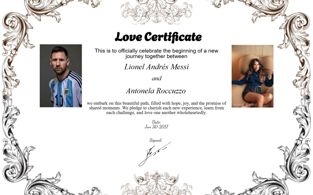 Lionel Messi & Antonela Roccuzzo