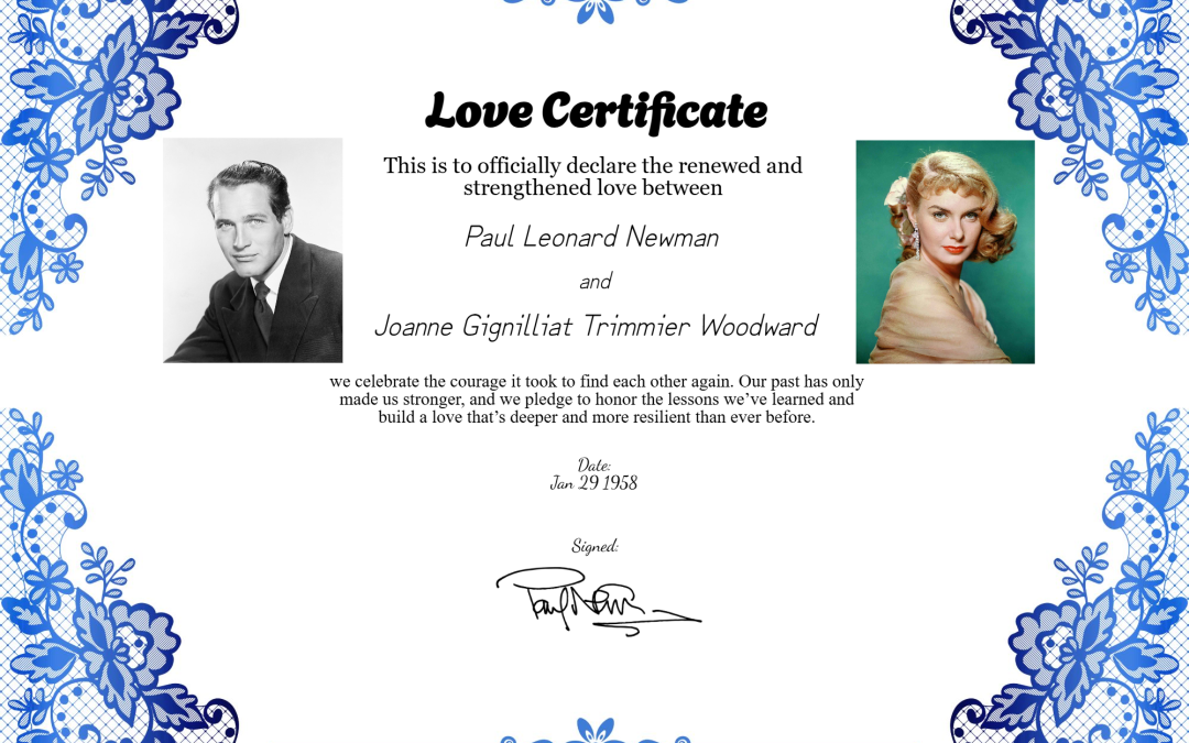 Paul Newman and Joanne Woodward
