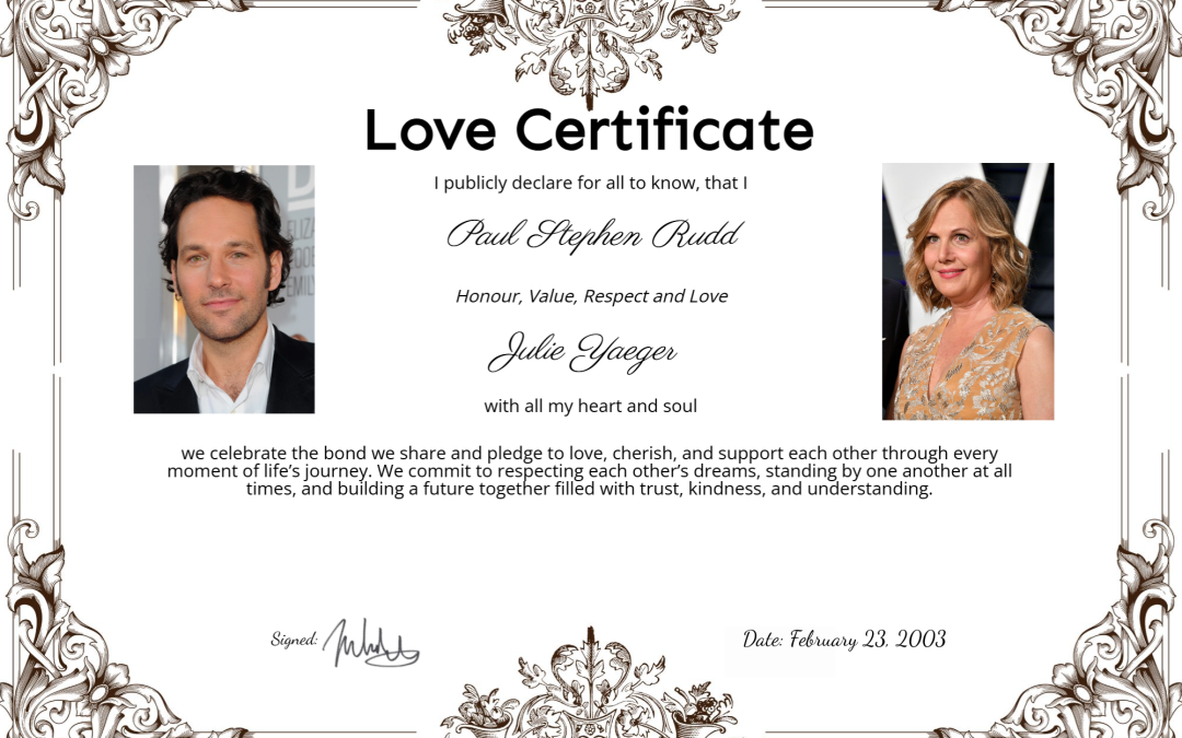 Paul Rudd & Julie Yaeger
