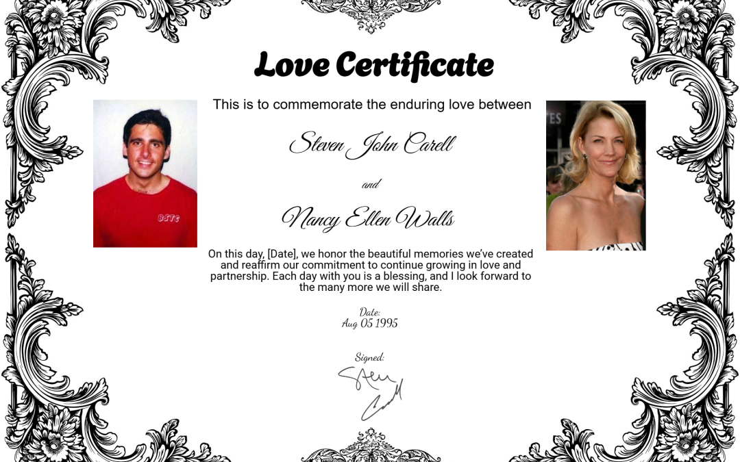 Steve Carell and Nancy Walls