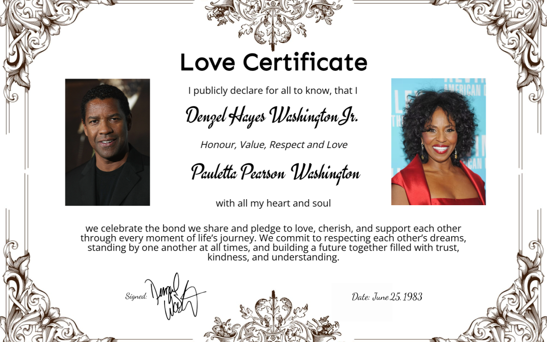 Denzel Washington & Pauletta Washington