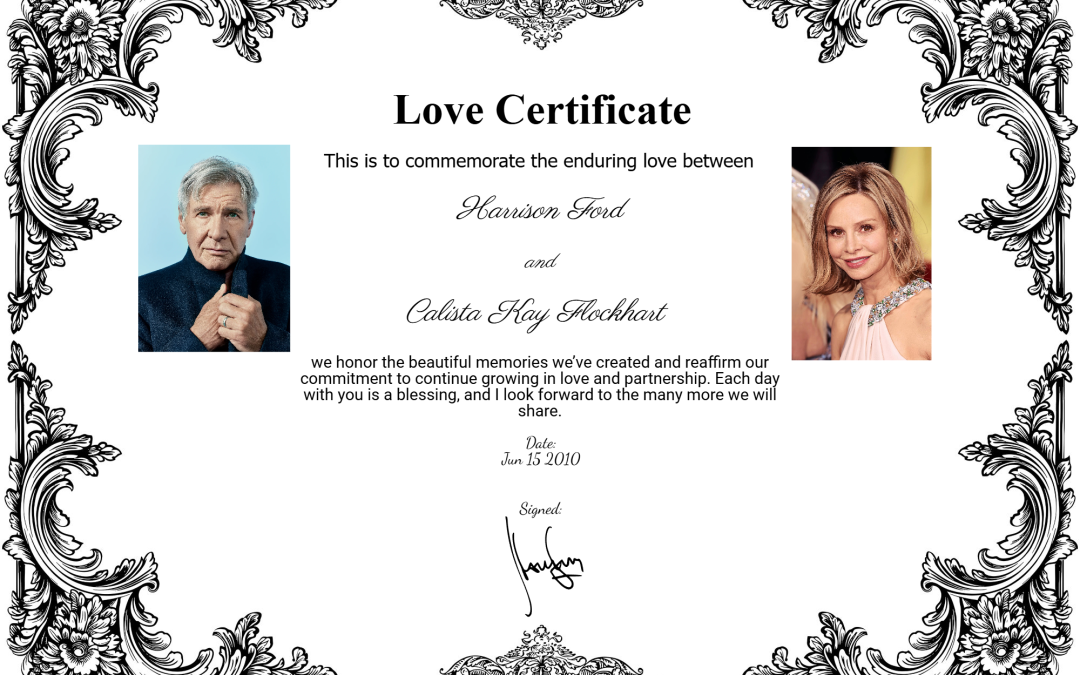 Harrison Ford & Calista Flockhart