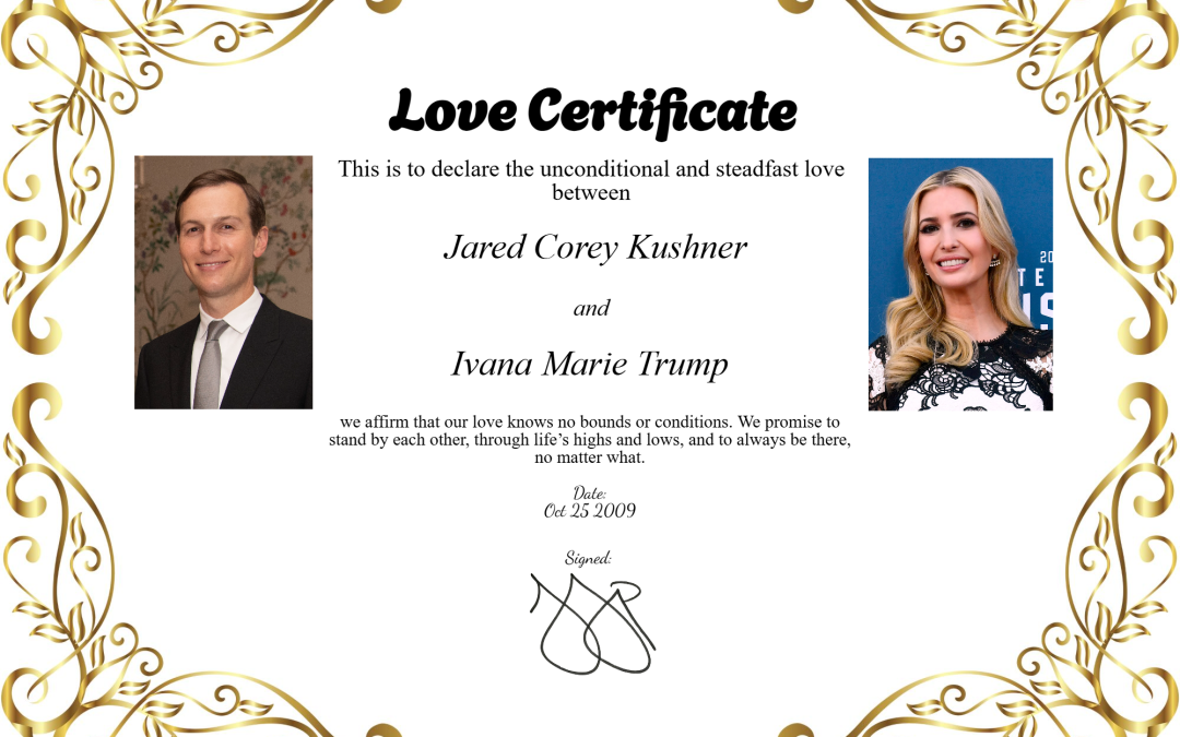 Ivanka Trump & Jared Kushner