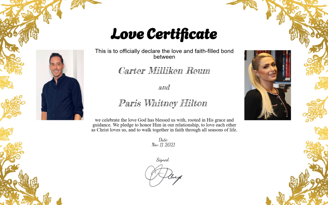 Paris Hilton & Carter Reum