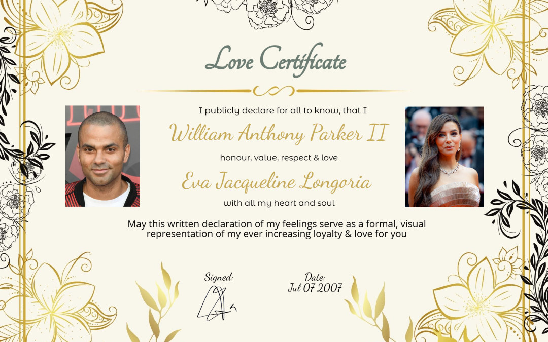 Tony Parker & Eva Longoria